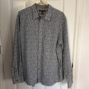 Michael Kors Button Down Classic Geometric Shirt, Office,Party or Casual